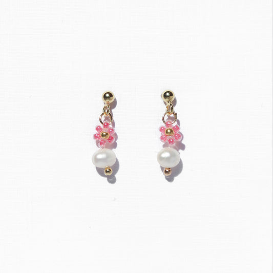 Ohrstecker Blümchen Pearl